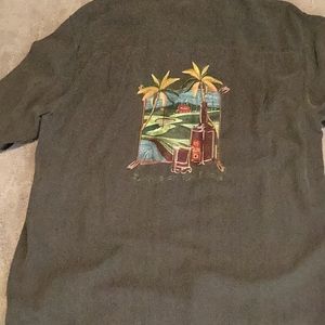 Luau Men’s silk embroidered large - “Drinks on the Links “